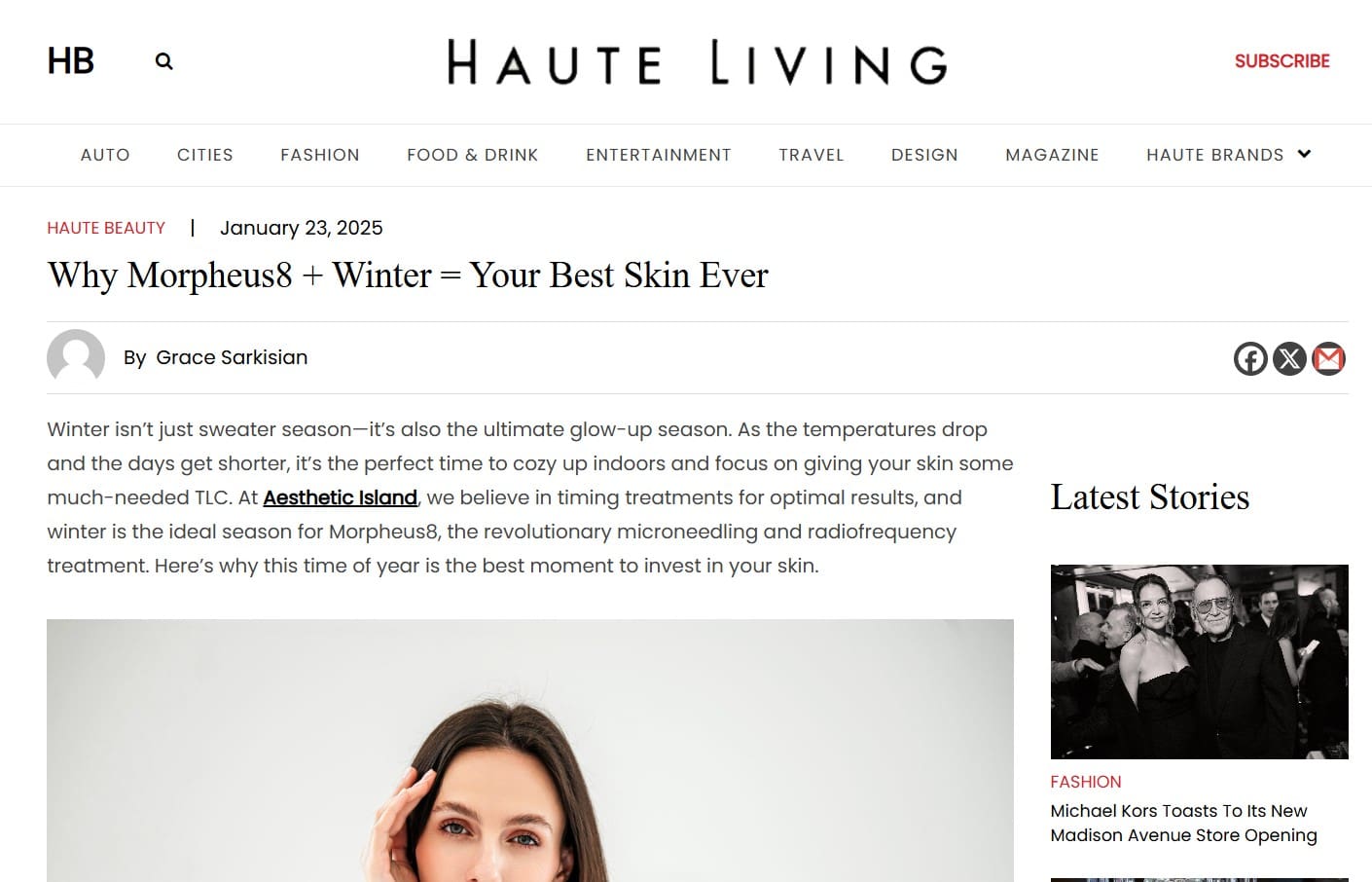Haute Living - Why Morpheus8 2025