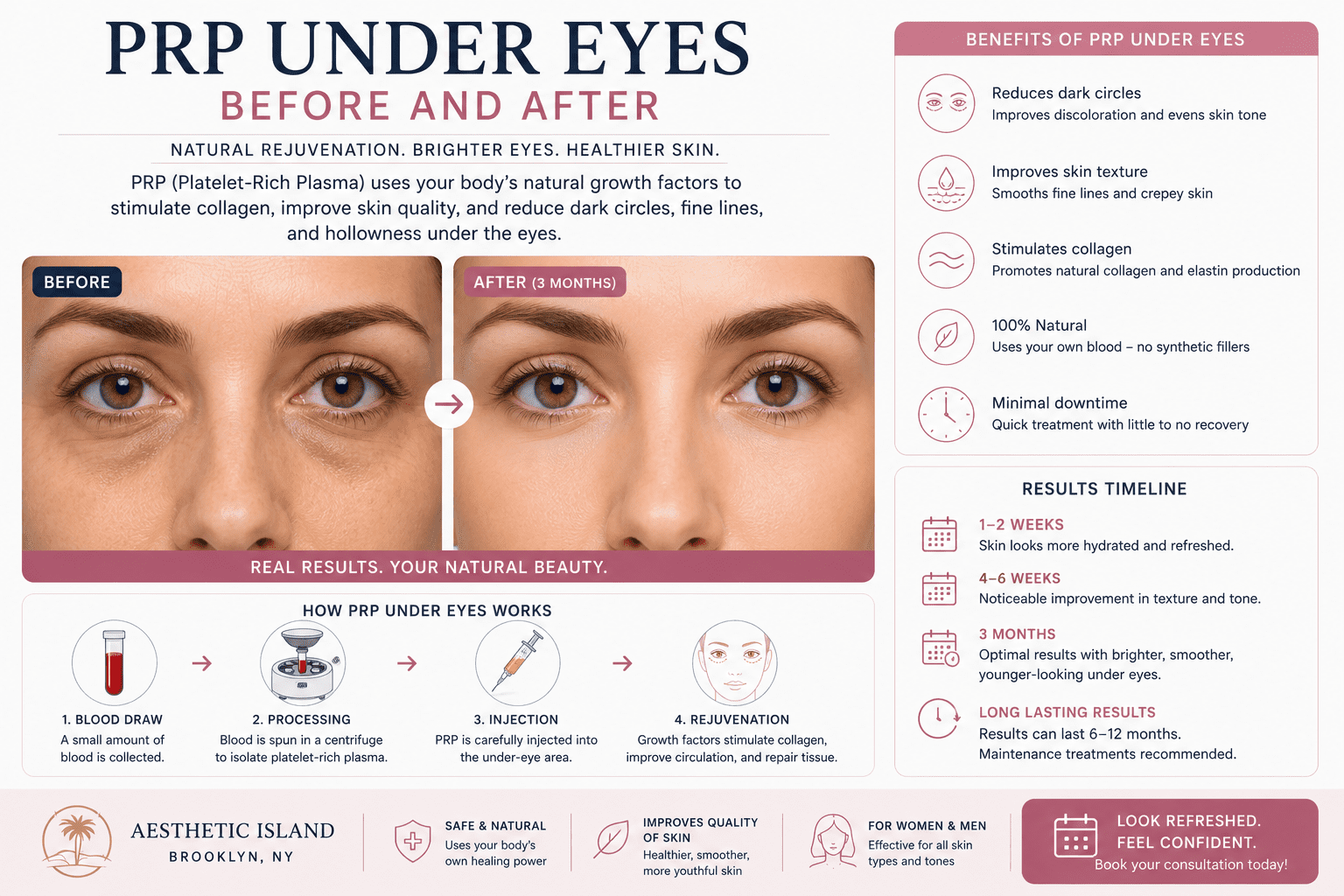 PRP Under Eyes Before and After: What Results Can You Expect?