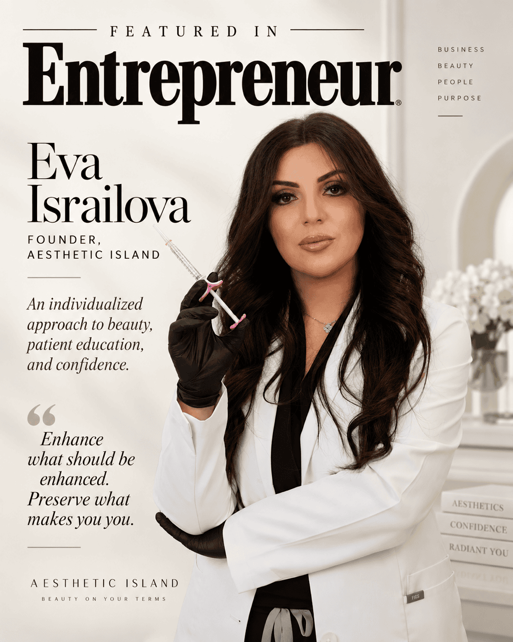Aesthetic Island NYC & Eva Israilova Featured On Entrepreneur